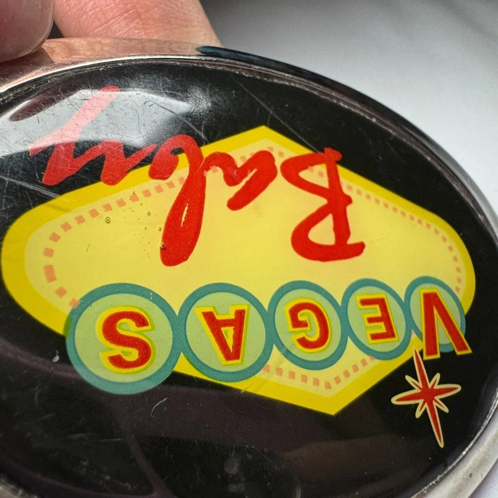 Vintage‎ Vegas Baby Belt Buckle Metal Las Vegas Nevada